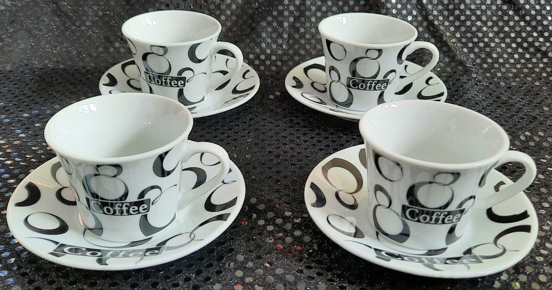 Tassen: COFFEE Vintage Espresso Tassen + Teller – Neu (gemäss Beschreibung) aus Seuzach von VT-Collections2