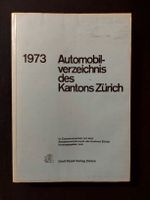 Rares Automobilverzeichnis des Kt. Zürich von 1973