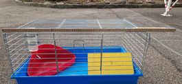 Kleintierkaefig 70x40 cm mit Zubehoer gebrauchter Zustand