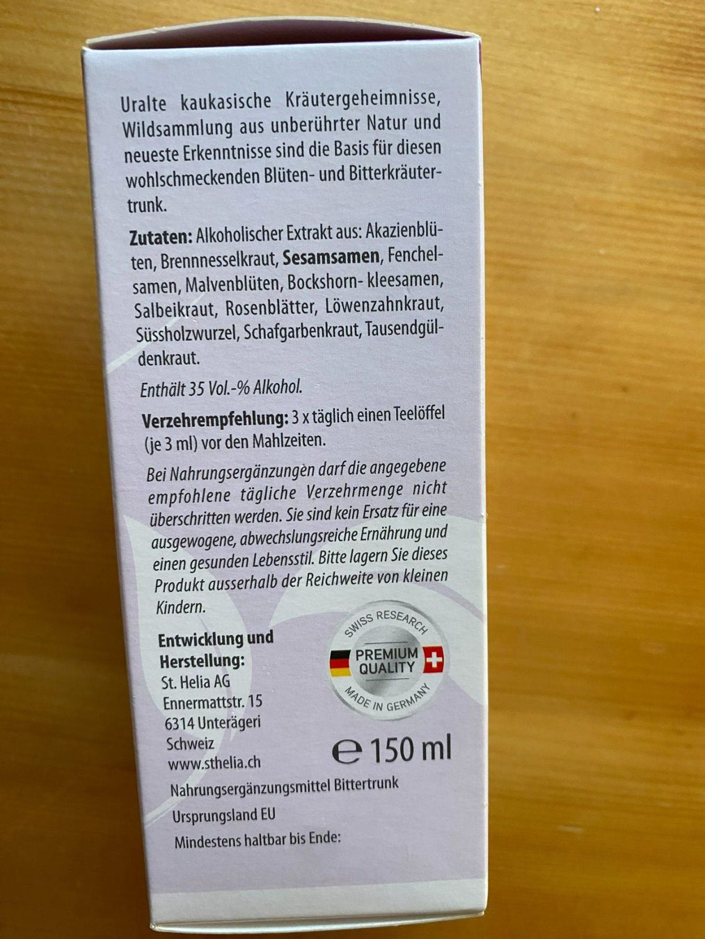 Cibi & Specialità: BITTER TRINK-NAHRUNGSERGÄNZUNG – Usato da Meienried venduto da ManuelaBoutique 6