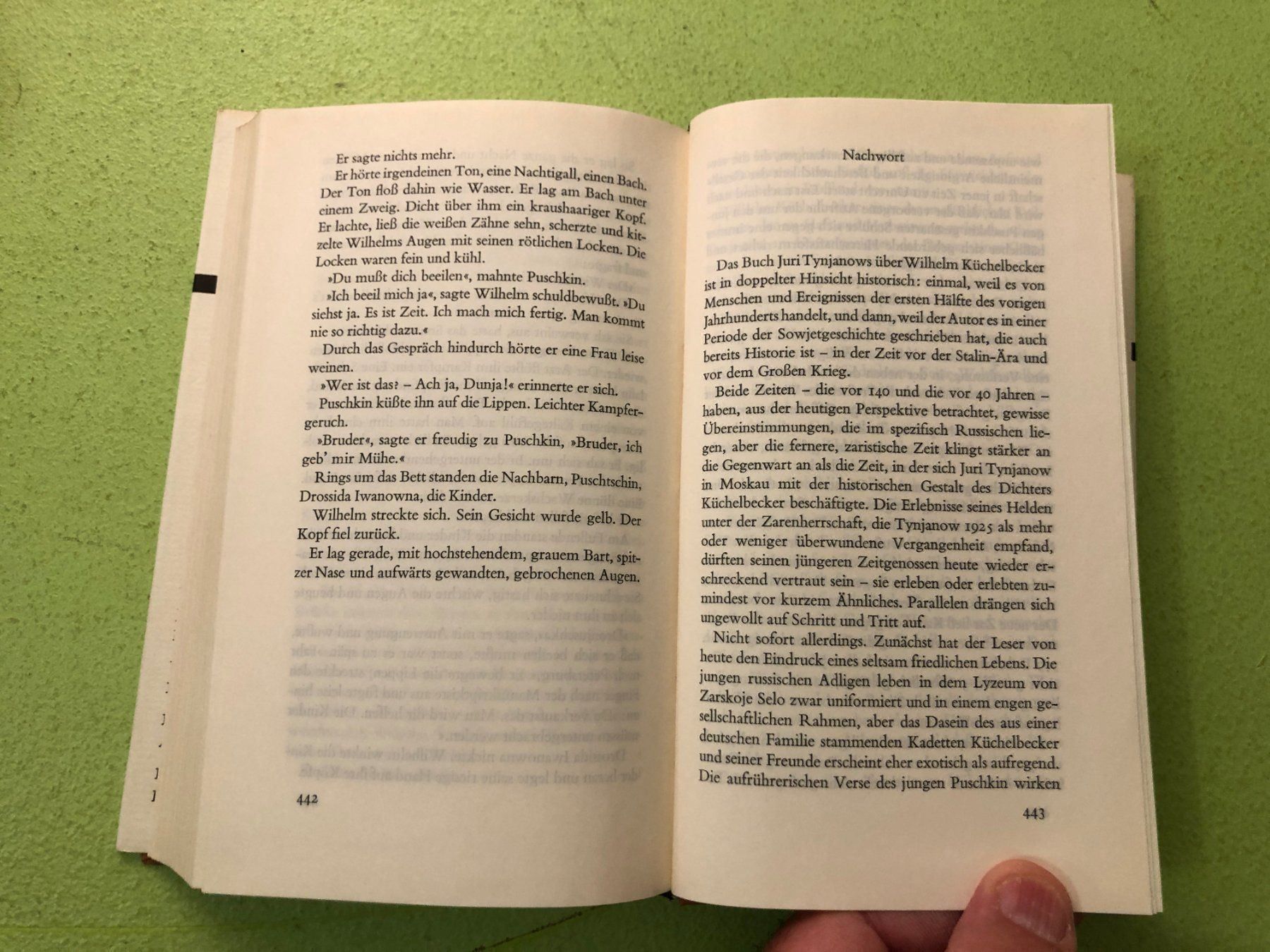Bücher: Juri Tynjanow: Wilhelm Küchelbecker. – Gebraucht aus Zürich von allp 8