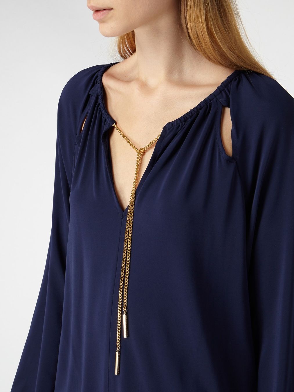 Michael Kors Camicette: Michael Kors Bluse in Dunkelblau – Usato da Oberwil-Lieli venduto da Borz2 1