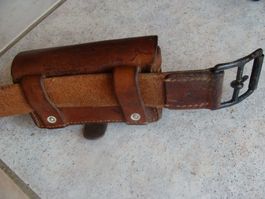 Etui cuir militaire pour pistolet parrabellum