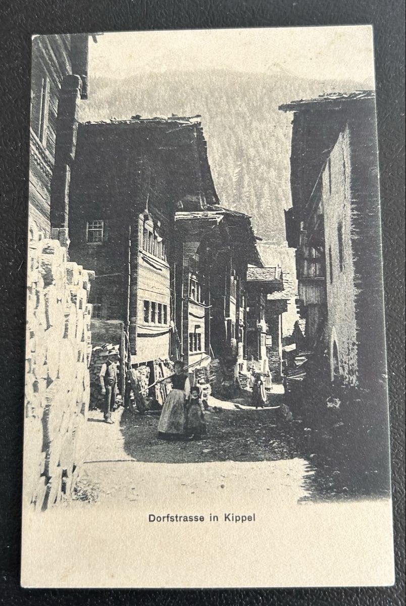 Cartoline postali: Kippel im Lötschental Dorfstrasse  – Usato da Horw venduto da Tellbub