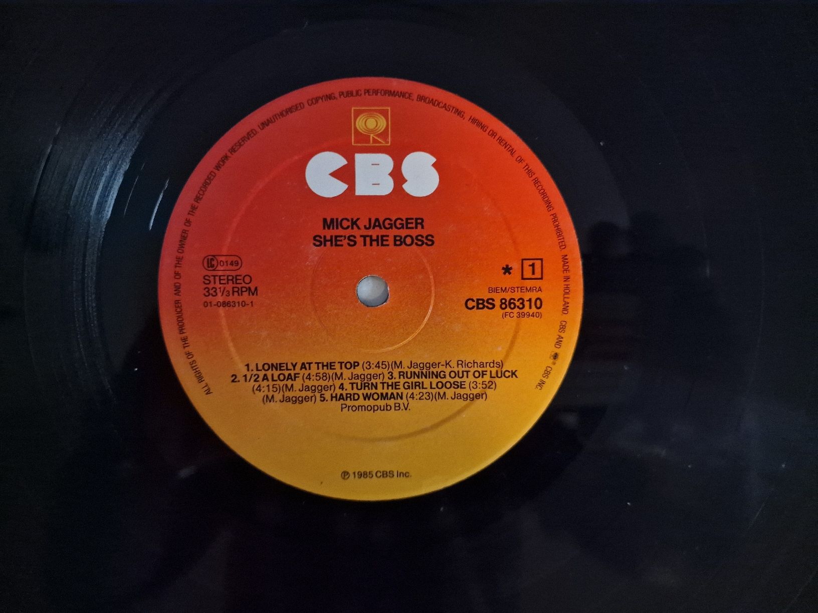 Dischi in vinile: Mick Jagger - She's the Boss – Usato da Pfaffnau venduto da gunport 5