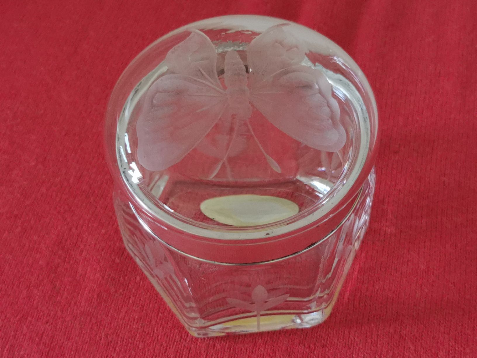 Bicchieri: Bleikristall Dose mit Silbrigem Rand – Usato da Schlieren venduto da vlalif 6