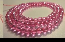 Spinell facettiert rosa 3mm. Strang Labor Gezüchtet