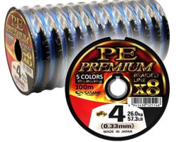 Sasame PE Fiber Japan HiqhEnd Geflochten