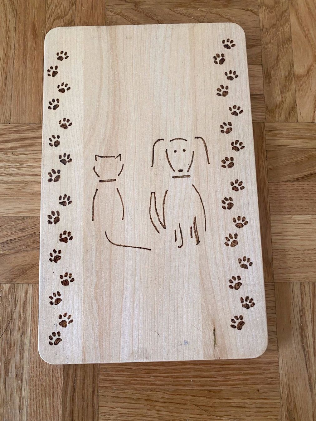 Holzartikel: Brettchen  "Hund & Katze" – Neu und originalverpackt aus Mellingen von Shane76