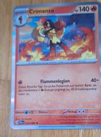 Pokemon Crimanzo Sammelkarte, 140 KP, gebraucht