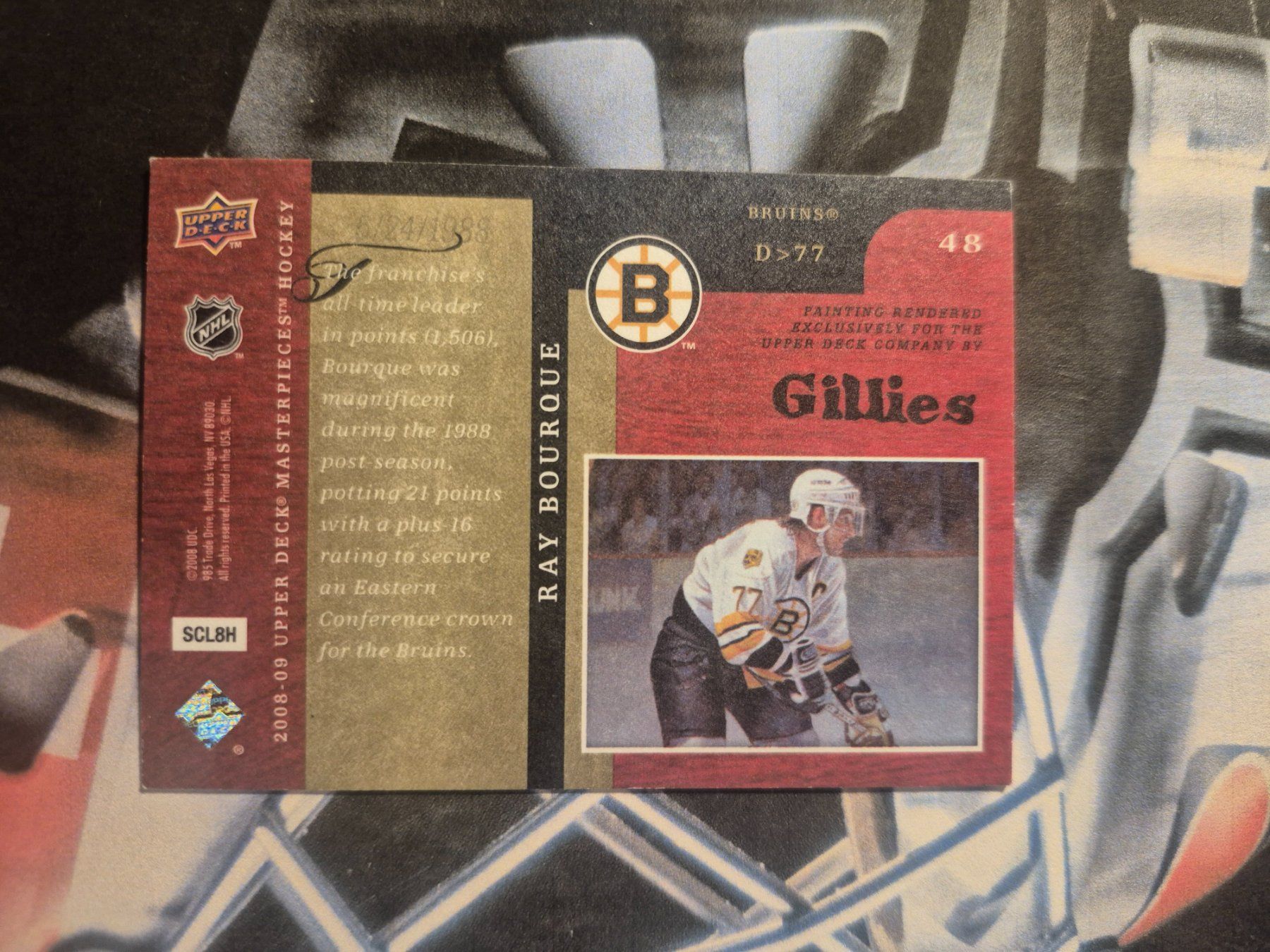 NHL Carte collezionabili: NHL Ray Bourque Boston Bruins Masterpieces – Usato da Treiten venduto da Sauber73 1
