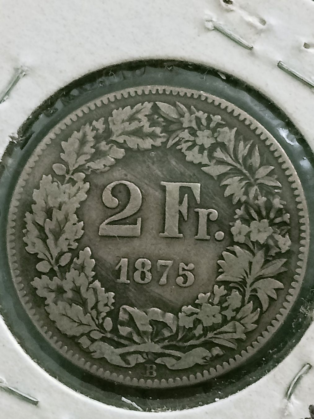 Tutti le monete: 2 Fr. 1875 B , Schweiz, Silber – Usato da thoerigen venduto da grimselcat