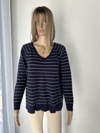 Gap Sweater - Striped, Navy Blue, Size M - Great Cond.