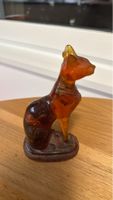Vintage Katze Figur aus Kunstharz, Deko für Sammler