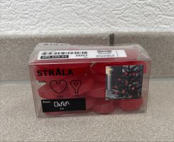 NEU Ikea Strala 12er-Set Lichterkettenhüllen rotes Herz