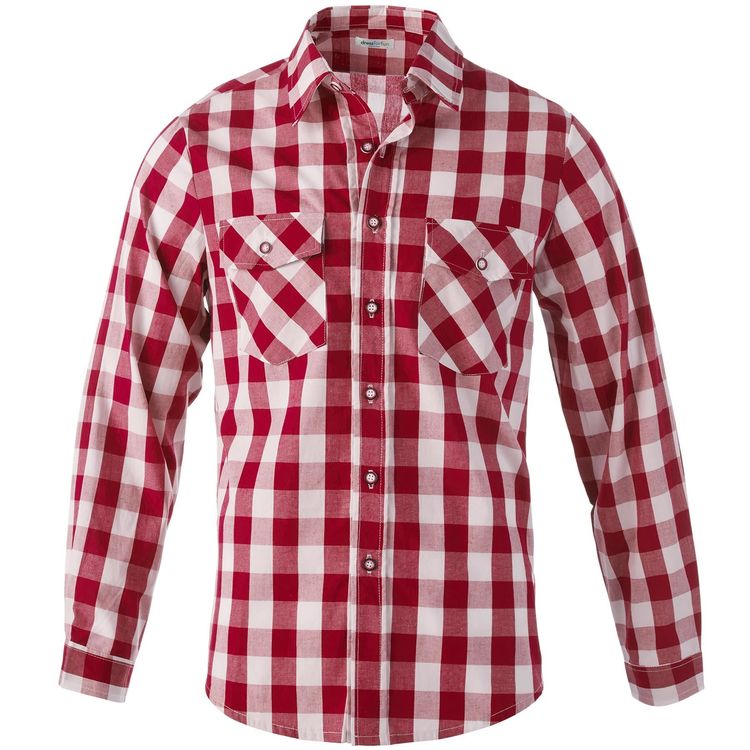 Costumi: Männer Trachtenhemd rot weiß Größe XL – Nuovo (secondo la descrizione) da Murten venduto da Roland.Kemmer.AG 5