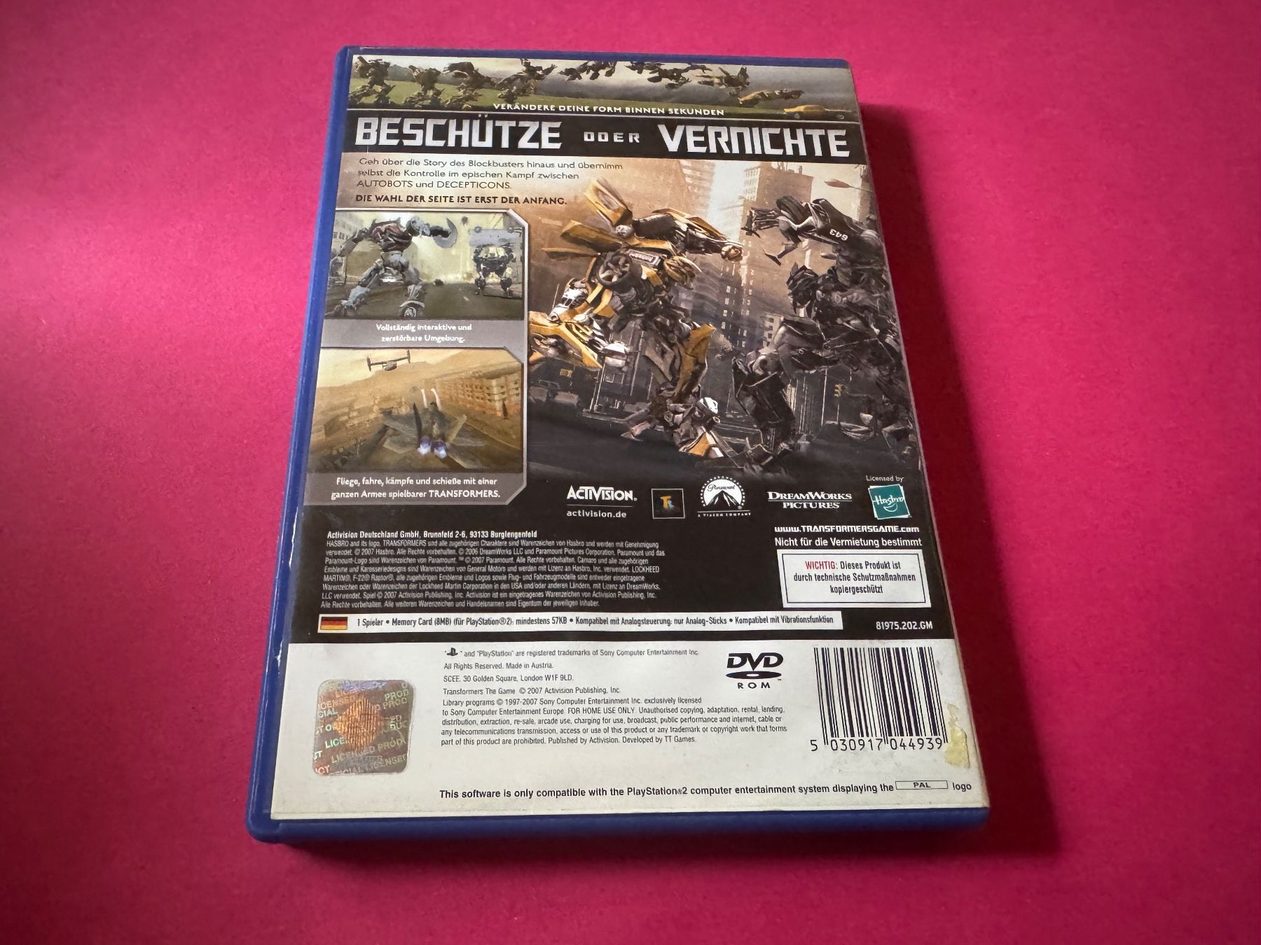 Sony Spiele: TRANSFORMERS THE GAME SPIEL FÜR PS2 – Gebraucht aus Hägendorf von Briansgameshop 2