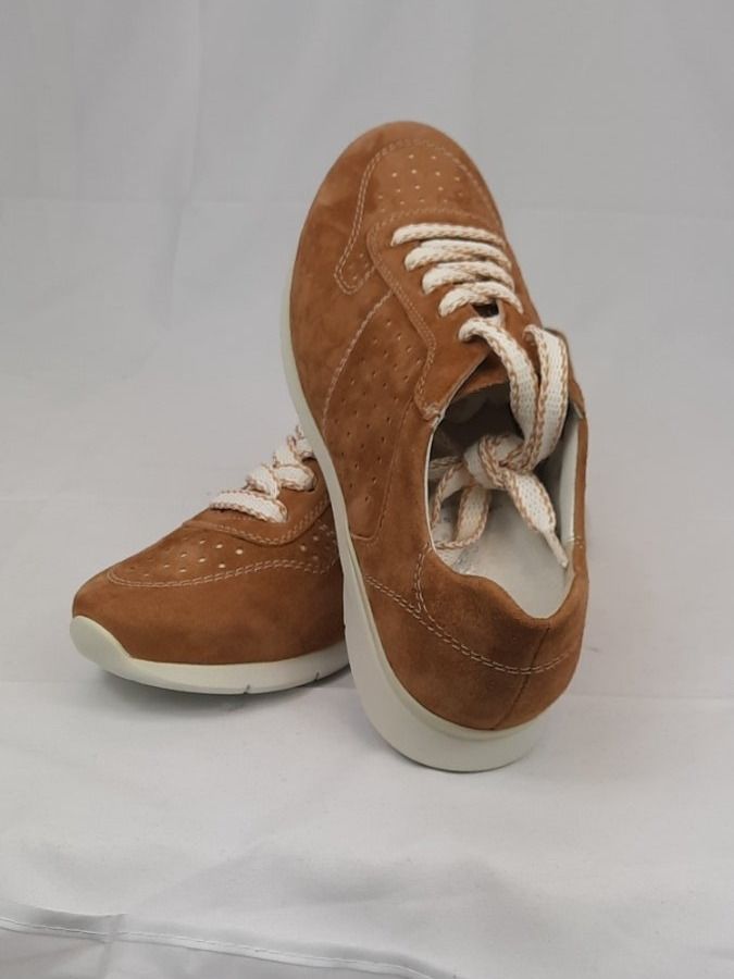 Scarpe da donna: SEMLER Samt Chevro Schnürschuh Sneaker whisky Gr. 37 – Nuovo e nell'imballaggio originale da Seuzach venduto da VT-Collections1 7
