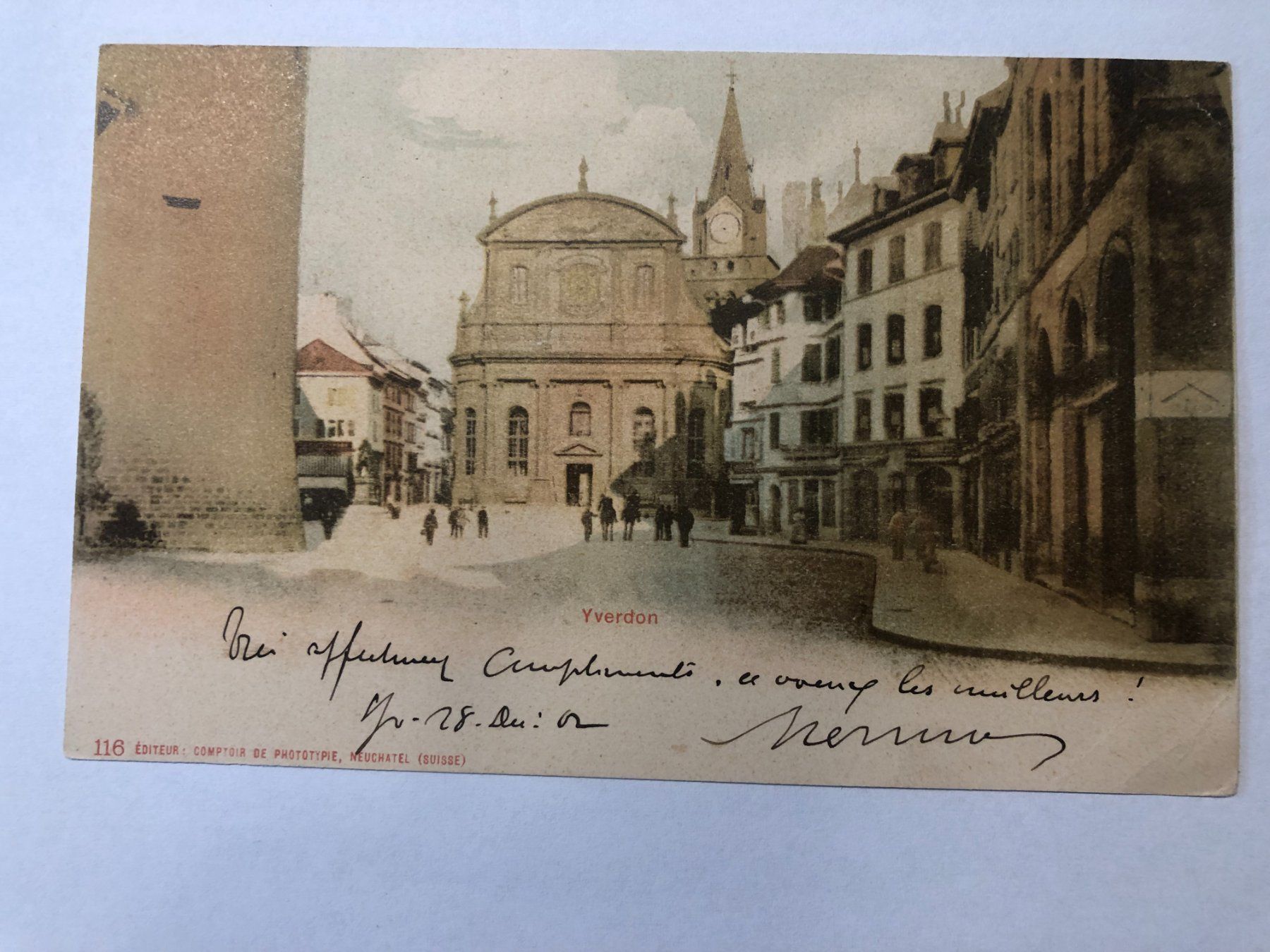 Ansichtskarten: Yverdon - 1902 – Gebraucht aus Pfäffikon ZH von Waltoversand