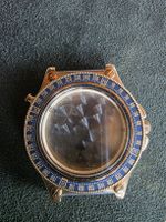  Lemania  Boîtier acier doré – Lunette boussole vintage