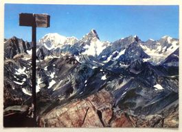 Grand St. Bernard, vue sur la chaîne du Mont Blanc