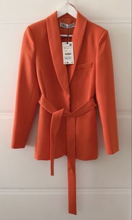 ZARA orange blazer – new with tags – size S
