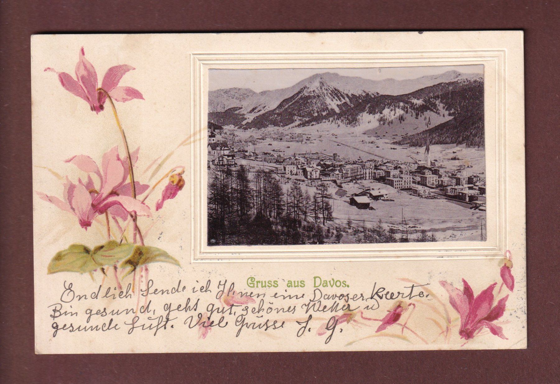 Cartes postales: Gruss aus DAVOS - 1902 – D'occasion à Pully par nicecards-shop