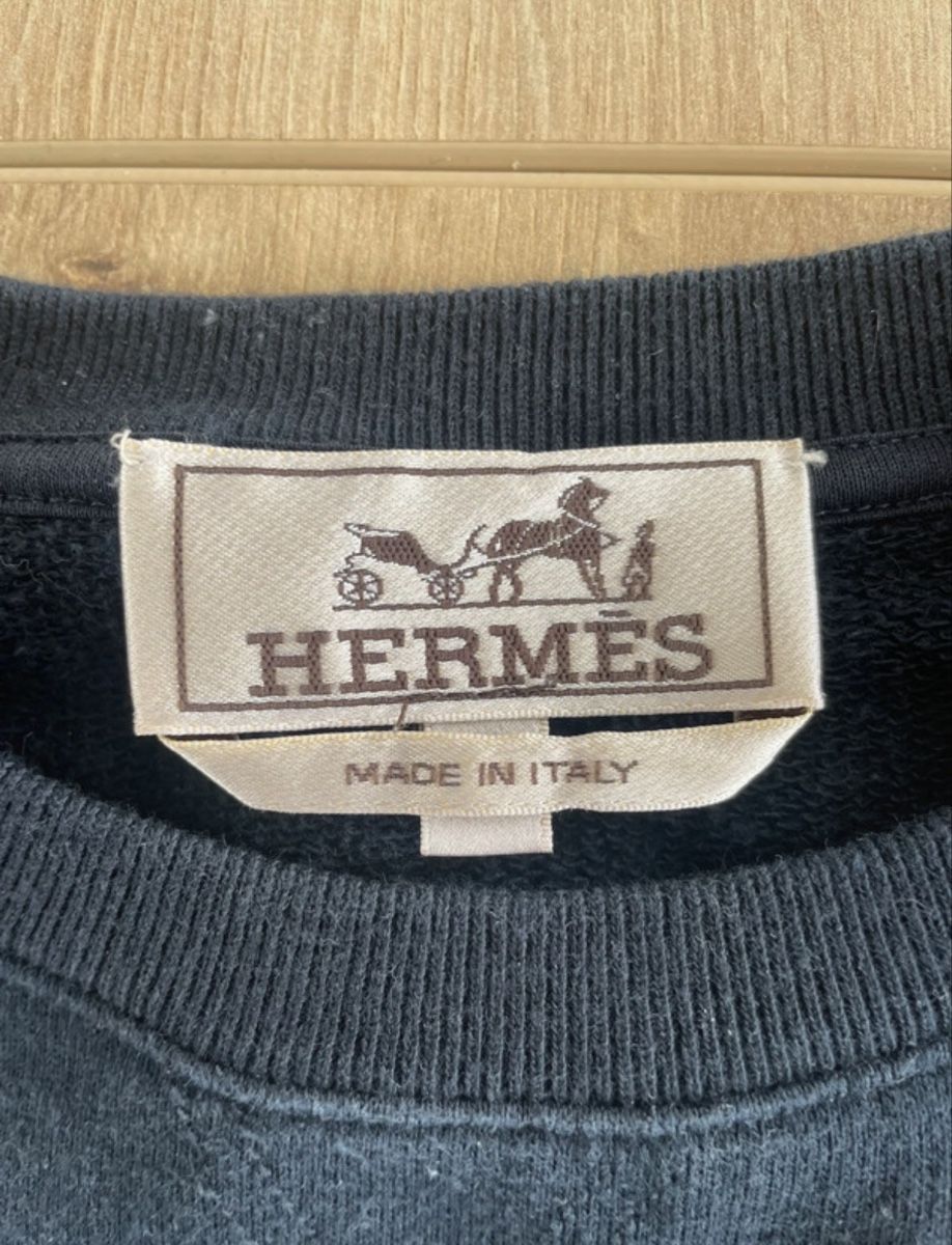 Hermès Pullover & Sweatshirts: Pull/Sweat Hermès Chaîne d'Encre patch cuir – Gebraucht aus Morges von cle_5vv6 2