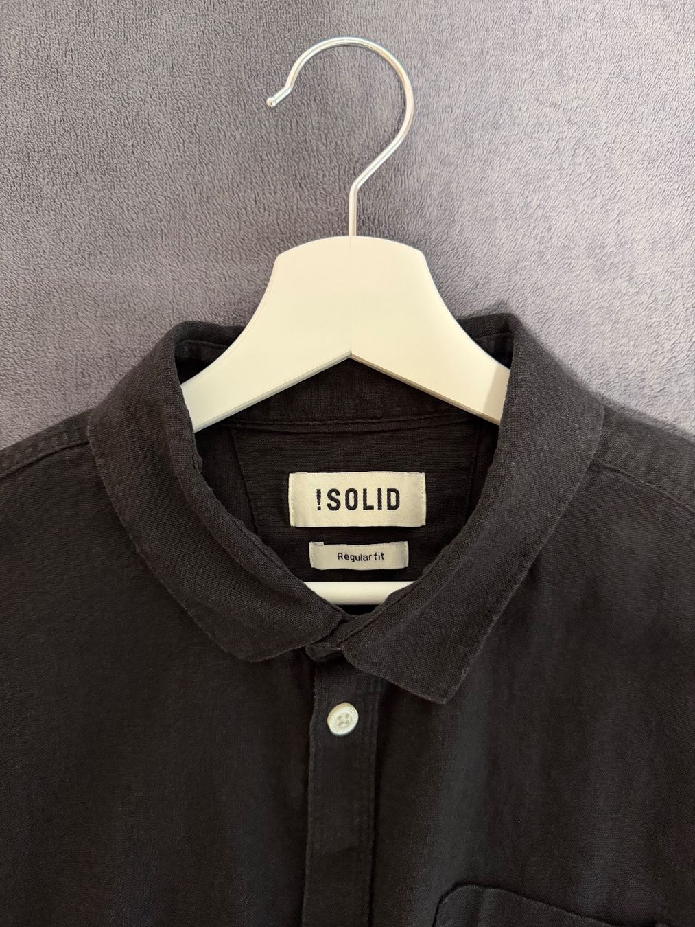 Camicie: Solid - SDALLAN LINEN MIX - Hemd - true black – Usato da Langenthal venduto da Laesu 2