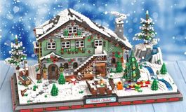 Winter-Chalet aus Klemmbausteinen (4610 Pieces)
