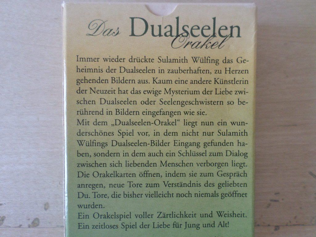 Bücher: Das Dualseelen Orakel / Sulamith Wülfing – Neu (gemäss Beschreibung) aus Liestal von man_7bt6 1