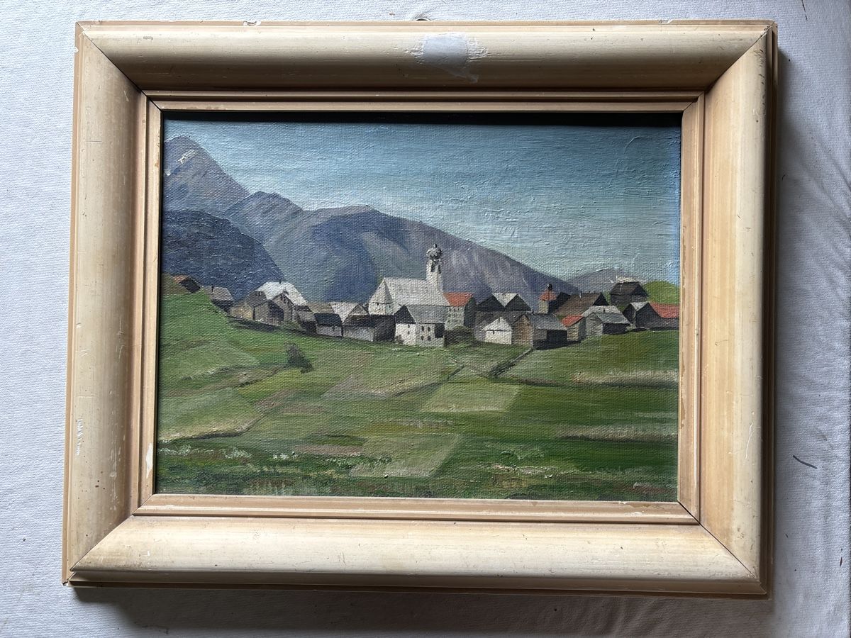 Gemälde: Huile sur châssis - 19ème – Gebraucht aus Sion von pasadena1914 1