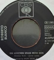 Vinyl-Single Roberto Blanco - ein bisschen Spass muss sein
