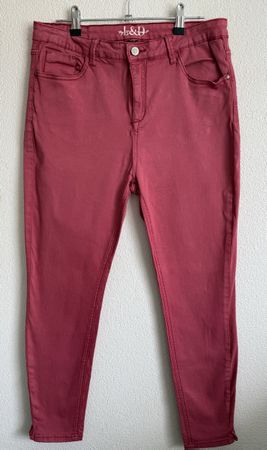 L&D Jeans, Grösse 40, Top Zustand, Himbeerrot