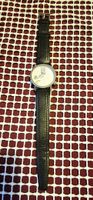Herren Uhr AKTO Besançon France Lederarmband Edelstahl Quart