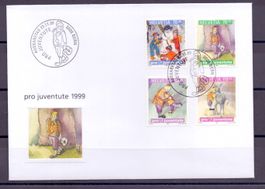 CH FDC Pro Juventute Satz 1999