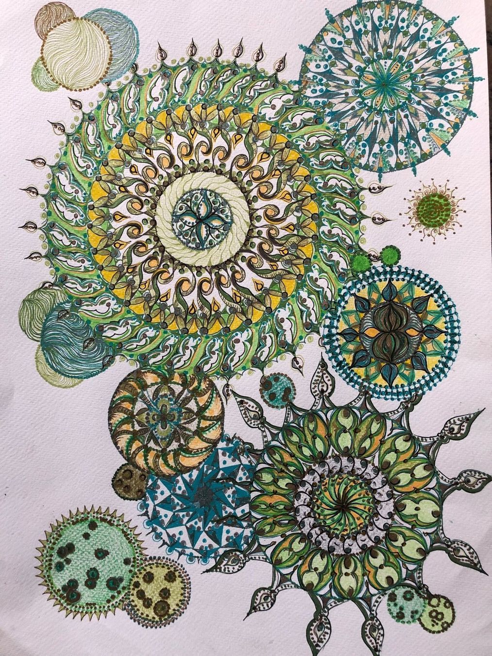 Dipinti: Mandala – Nuovo (secondo la descrizione) da Uster venduto da mef_6qpg