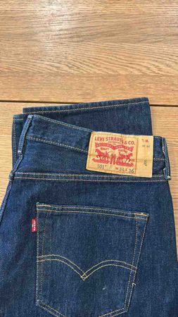 Jeans Levi's 501 Blue Male Size 34 36 New