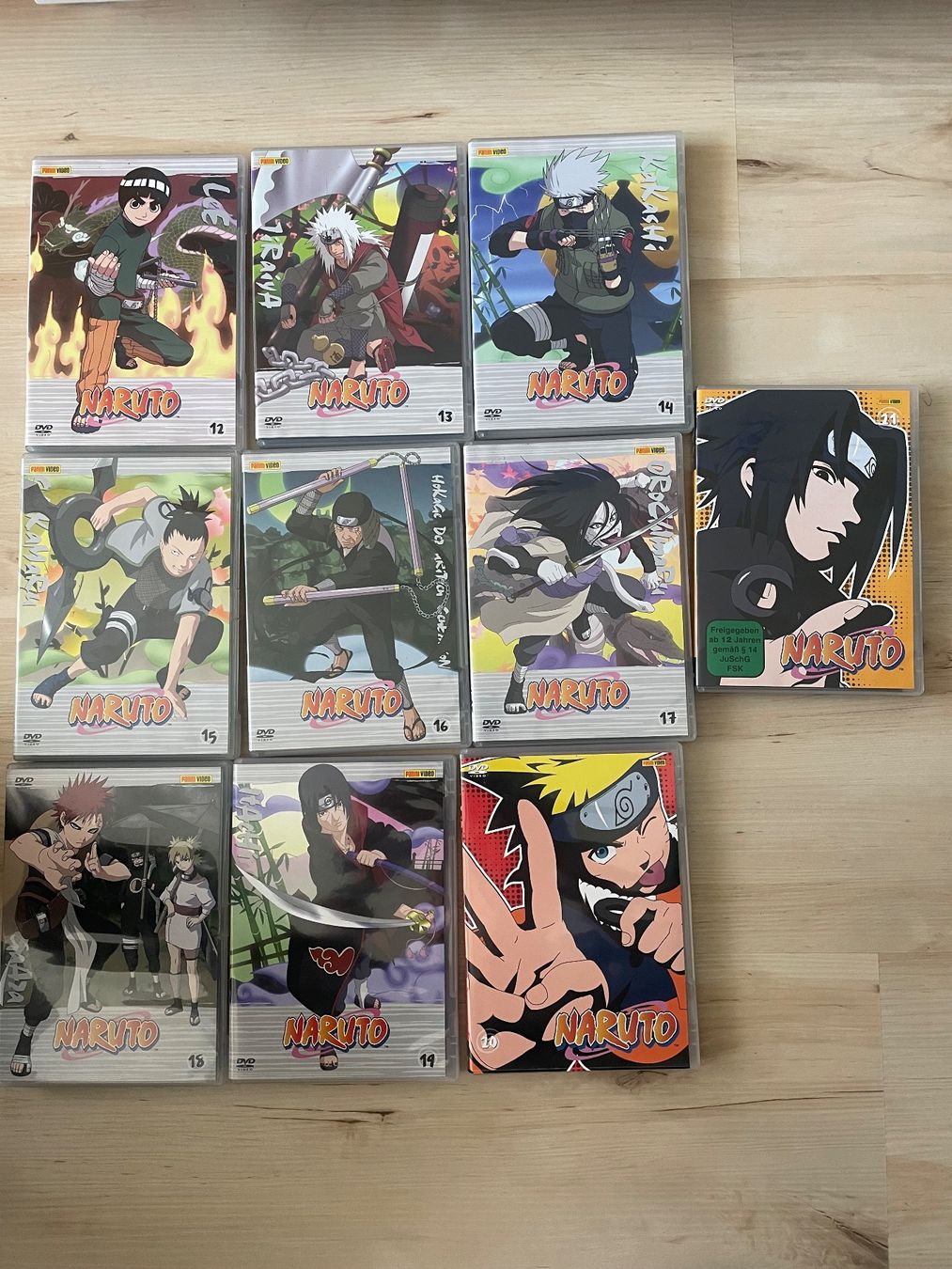 Tutti i DVDs: DVD Serie Naruto Volume 12-21 – Usato da Wiesendangen venduto da s_n_fcg8