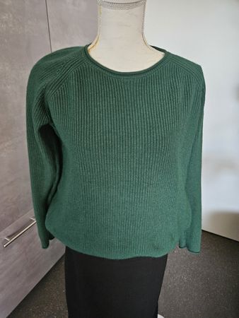 Damen Pullover Gerry Weber gerippt grün guter Zustand