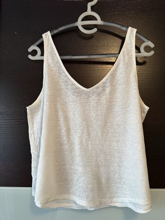 Luftiges Leinen Top, Weiss, Ideal für den Sommer!