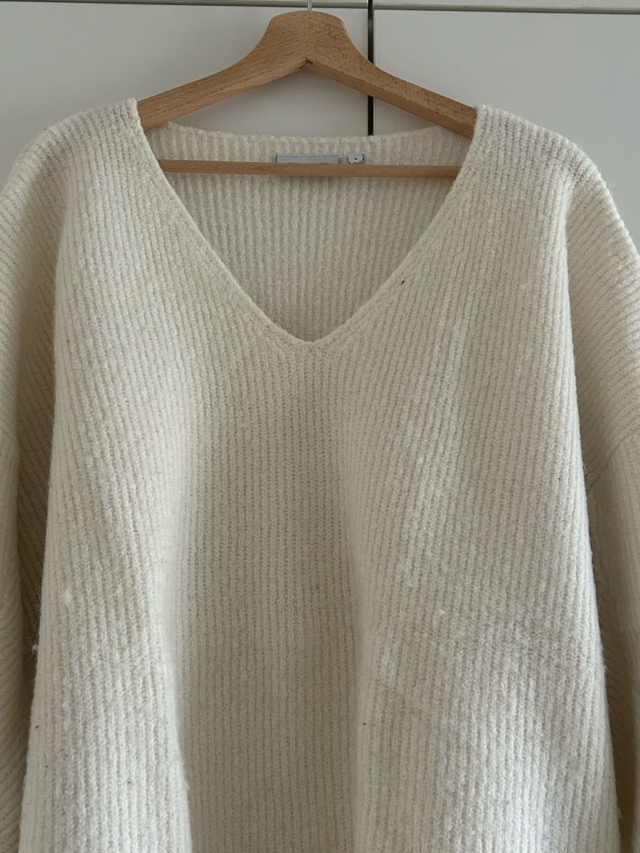Weekday Pullover & Sweatshirts: Weekday - Weisser Strickpullover - S – Gebraucht aus Zürich von Lolaa123 1
