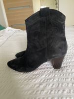 Bottines ba&sh noires en daim - Taille 38