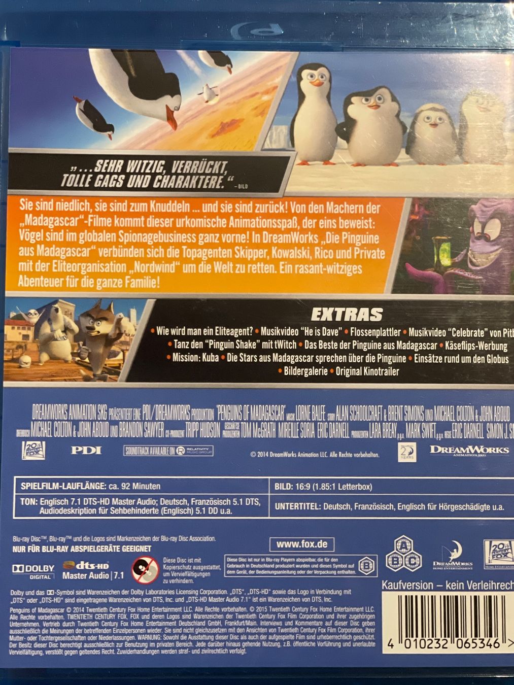 Tutti i DVDs: Die Pinguine aus Madagascar  (2014) – Usato da Waldenburg venduto da Gonzo8 1