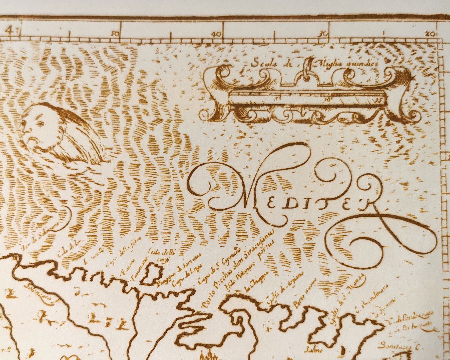 Stiche: Ancienne carte de Corse en taille douce – Gebraucht aus La Chaux-du-Milieu von Jbv 4