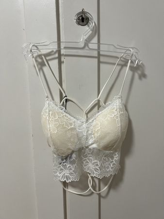 Bralette bianco taglia S nuovo con etichetta