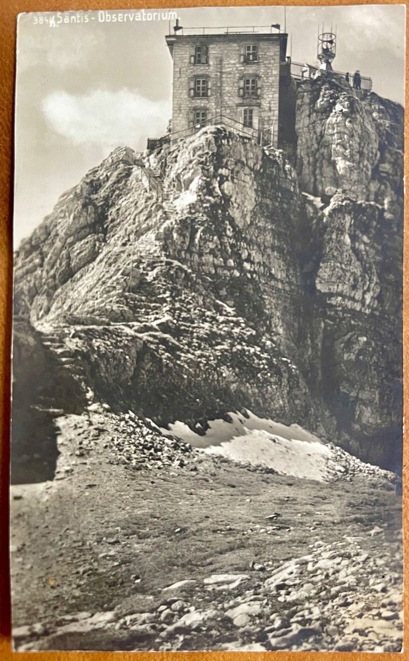 Cartoline postali: AK:  SÄNTIS - OBSERVATORIUM – Usato da Lutry venduto da Ediego