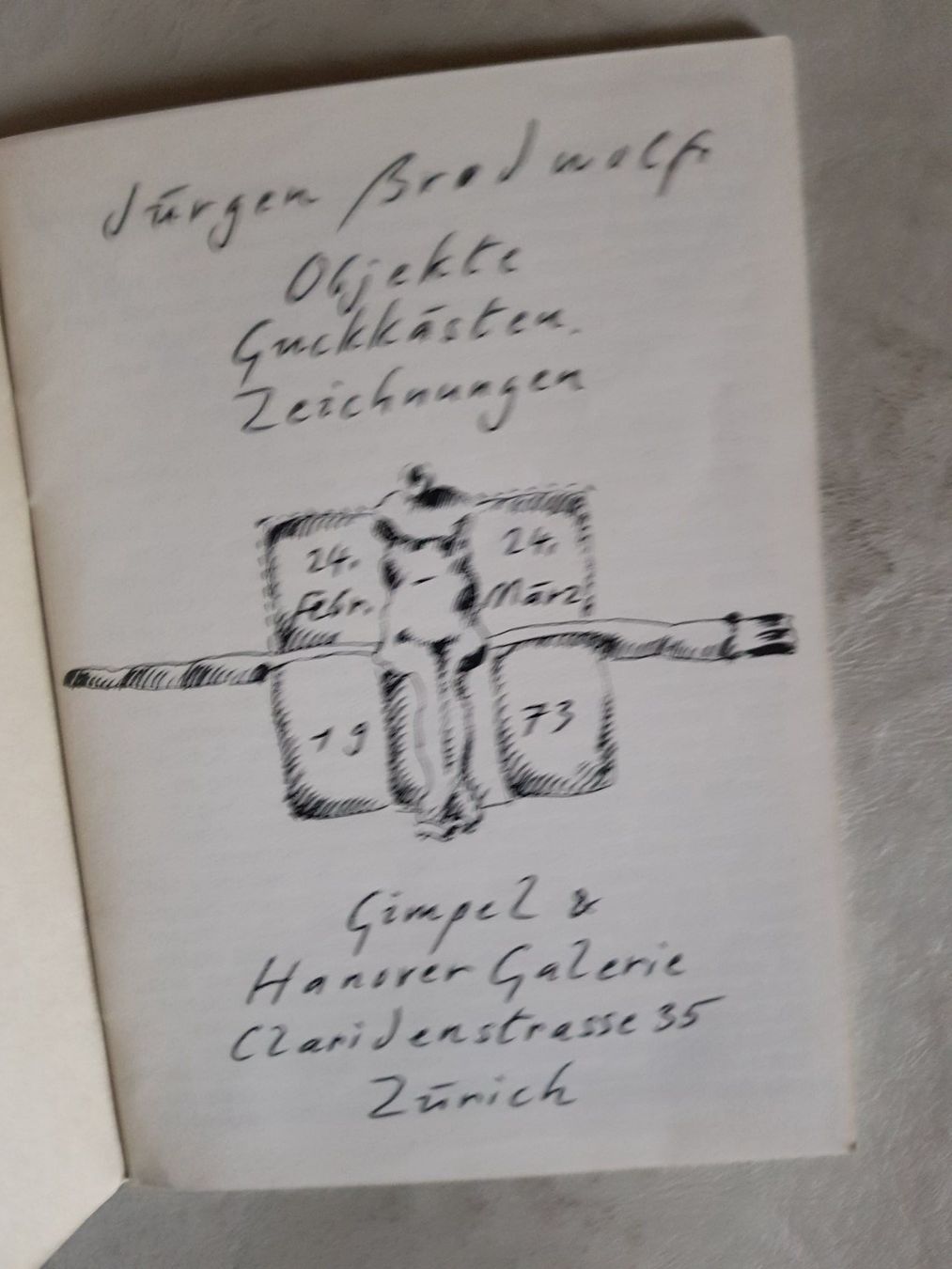 Libri: Jürgen Brodwolf - Zürich 1973 - Objekte - Kunst Katalog – Usato da Walterswil BE venduto da Lonitti 1