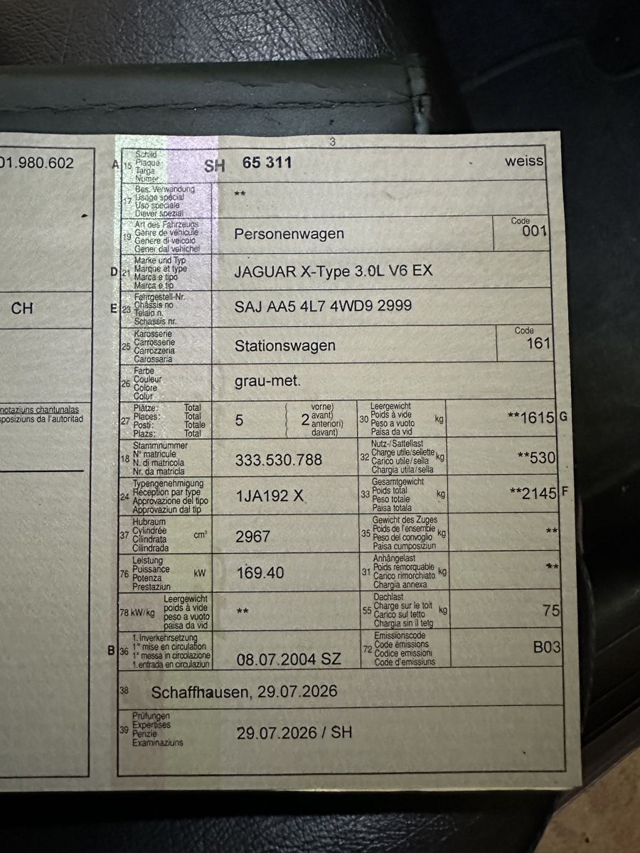 Jaguar Autos: Jaguar X-Type ab Mfk – Gebraucht aus Hallau von Vibe_Checker 3