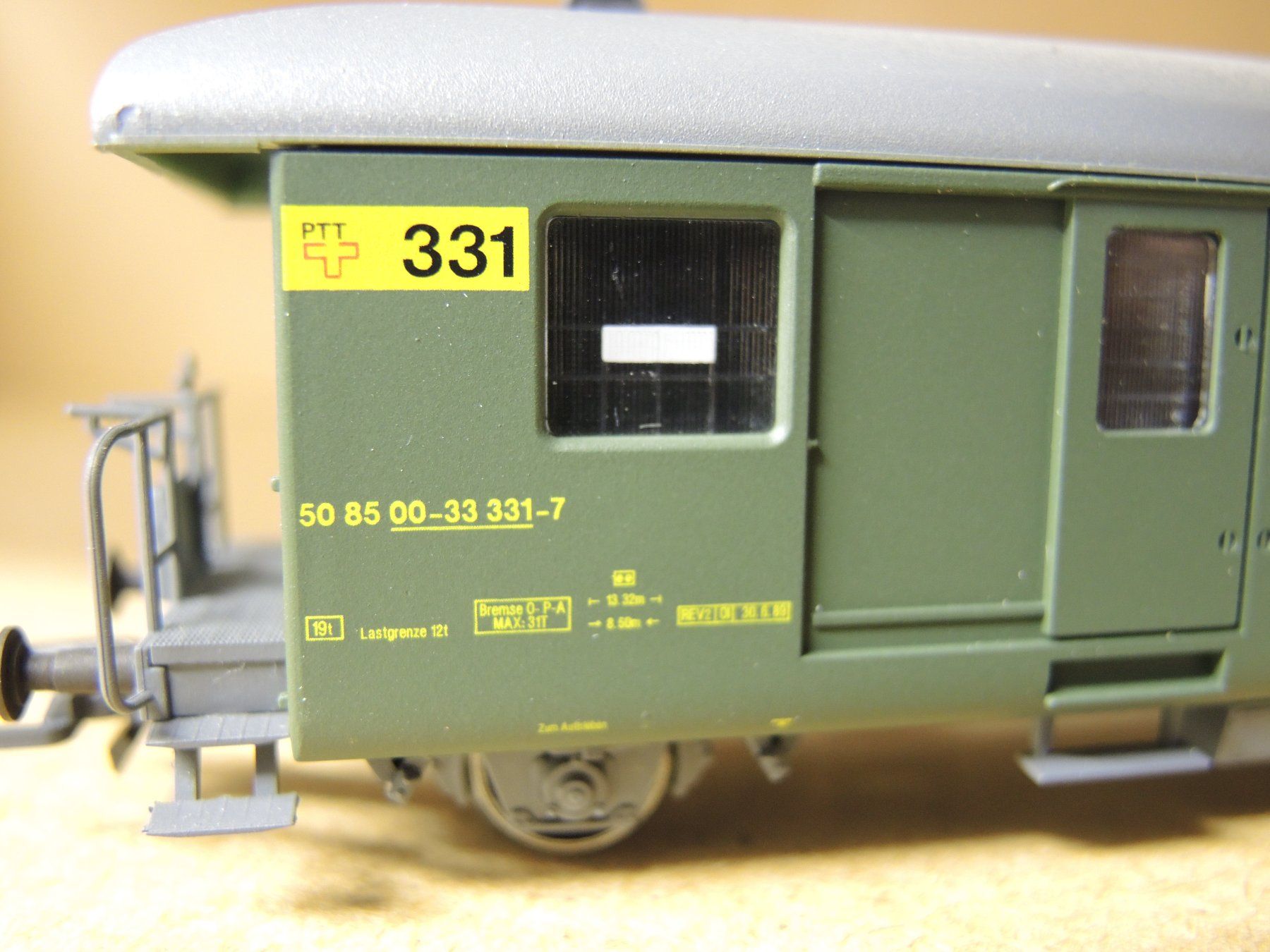 Aku Modellini di ferrovie: AKU Bahnpostwagen Z331 – Usato da Dagmersellen venduto da fis_9hty 2